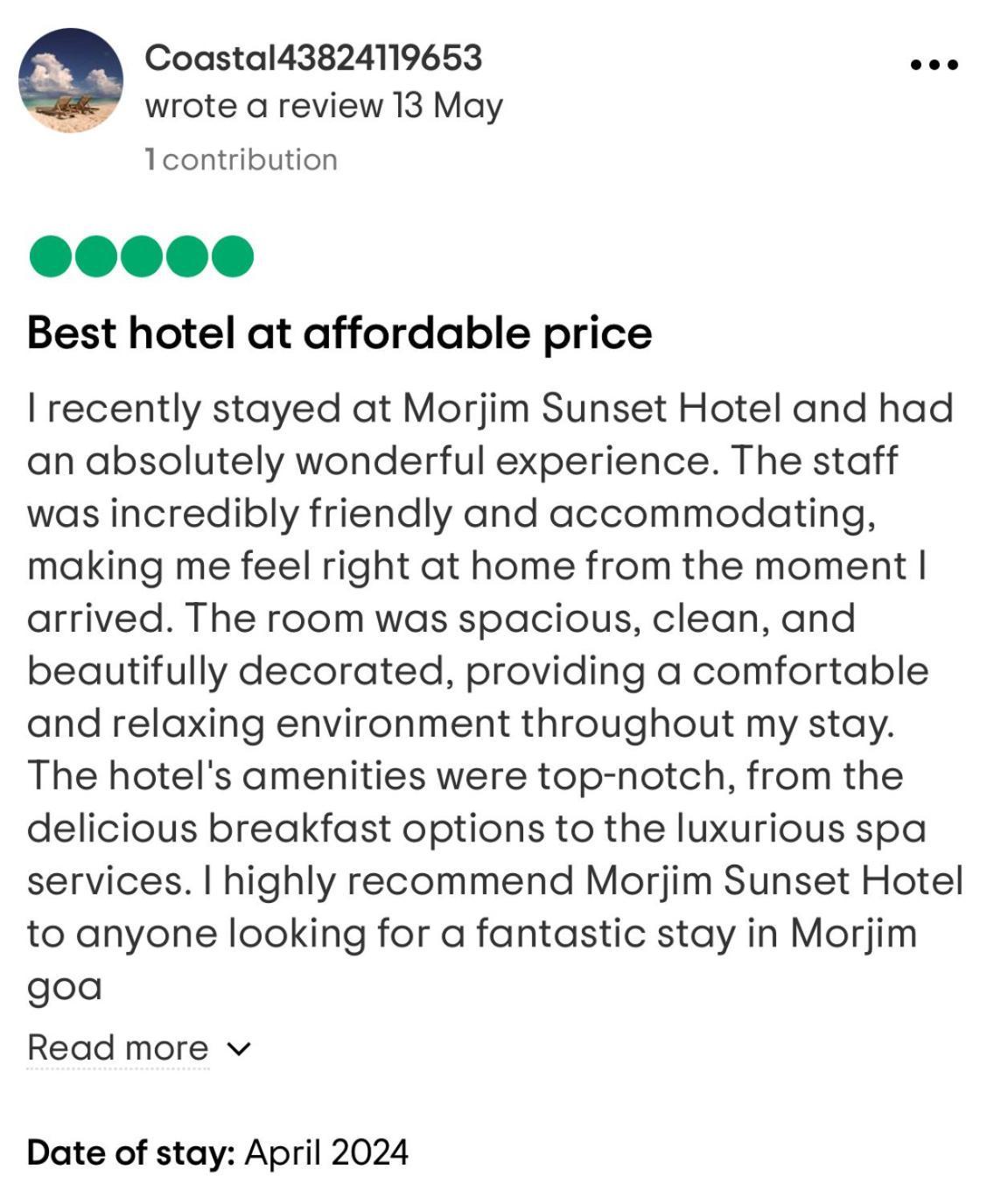 Morjim Sunset Hotel Ngoại thất bức ảnh